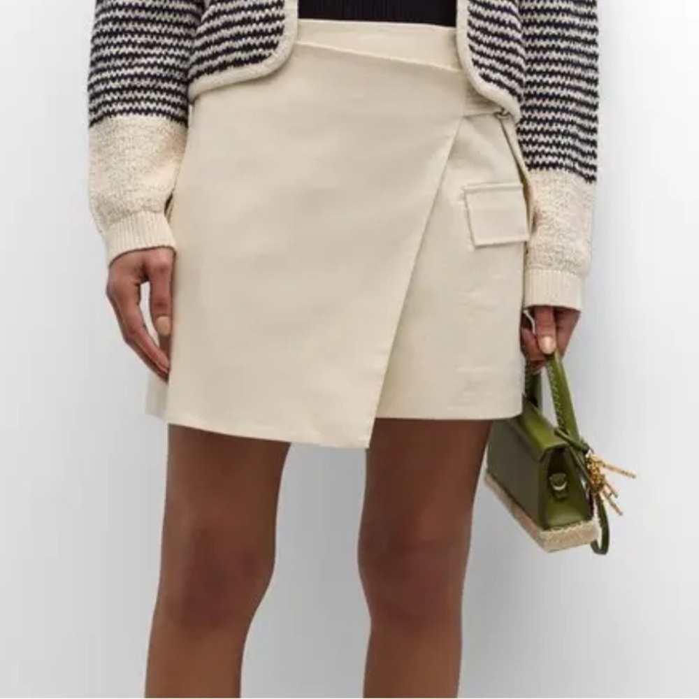 Tanya Taylor Huxley belted cargo mini skirt